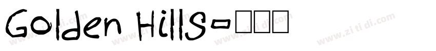 Golden Hills字体转换